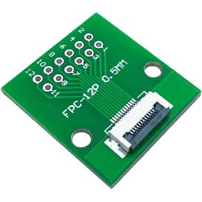FPC FFC Flat Cable 12P Extend Adapter Board 0.5 1.0MM to 2.54MM Flexible Cable Connector PCB Converter Board