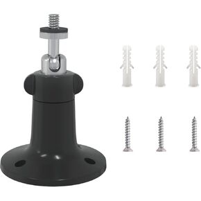 Metal Wall Mount for MUBVIEW Solar Panel, Outdoor/Indoor Bracket, Rotation 1/4" Screw(Black)