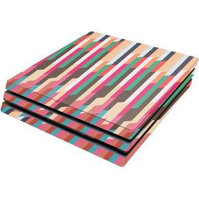 MightySkins Skin Compatible with Sony Playstation 4 Pro PS4 wrap Cover Sticker Skins Crazy Stripes