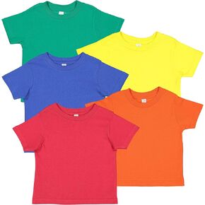 RABBIT SKINS Fine Jersey Toddler T-Shirt Boy & Girl| Kids Tee| Blank Child Tshirt