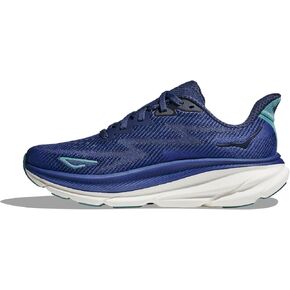 Hoka Women's Clifton 9 Sneaker, Vanilla/Astral, 8 Wide