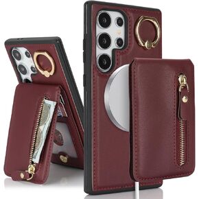 for Samsung Galaxy S23 Ultra case with Card Holder -White Leopard in Kuwait