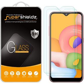 Supershieldz (2 Pack) Designed for Samsung Galaxy A01 Tempered Glass Screen Protector, Anti Scratch, Bubble Free