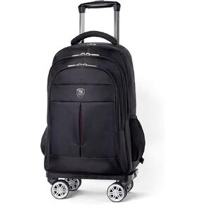Travel Rolling Backpack Airline Approved,360° Rotating Laptop Backpack With 4 Wheels,Carry on Luggage Fit 15.6 Inch Laptop