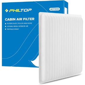 PHILTOP Cabin Ail Filter ACF065(CF11472), Replacement for 228I, 230I, 320I, 328D, 335I, 340I, 428I, 430I, M235I, M240I, M3, M4, Premium Cabin Filter with Activated Carbon Filter Up Dust Pollen Odor