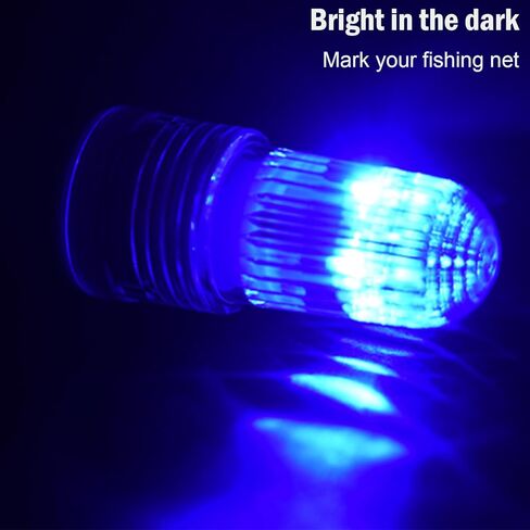 LED ستروب الصيد لجراد البحر أو شبكة صيد الأسماك البحرية LED وامض ضوء منارة ضوء العوامة إغراء ليلة الصيد ضوء الاستشعار شبكة تحذير منارة الضوء الأحمر in Kuwait