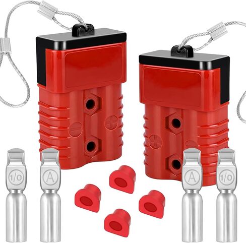 smseace 2Pack 50Amp Battery Quick Connect Plugs and connectors 6-12Gauge Battery Quick Disconnect for Winch, Trailer and trolling Motor Towing Winch Quick Connect Systems in Saudi Arabia