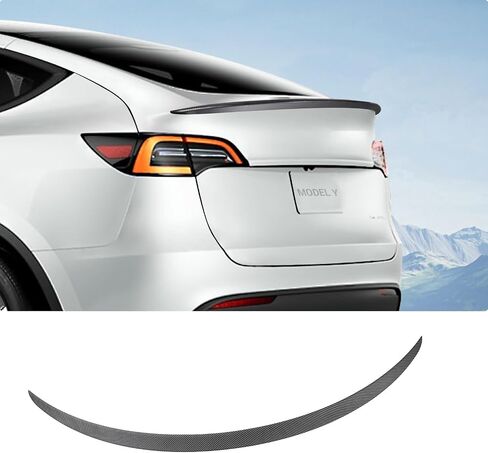 BASENOR 2024 Tesla Model 3 Spoiler OEM Rear Spoiler Wing Performance Rear Trunk Lip ABS Material Model 3 Accessories Highland Matte Black Gen 2 in Saudi Arabia