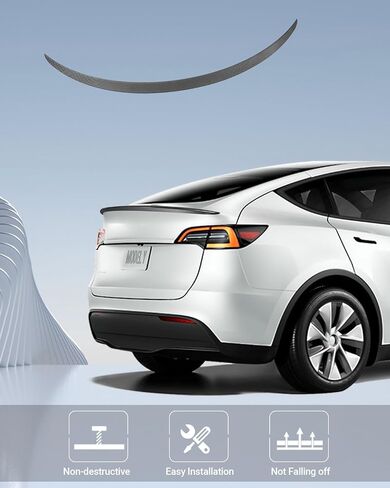BASENOR 2024 Tesla Model 3 Spoiler OEM Rear Spoiler Wing Performance Rear Trunk Lip ABS Material Model 3 Accessories Highland Matte Black Gen 2 in Saudi Arabia