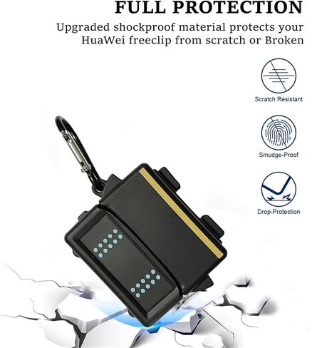 حافظة Korok Yahaha متوافقة مع حافظة Huawei FreeClip مع حلقة تسلق، حافظة كرتونية لطيفة ثلاثية الأبعاد من السيليكون الناعم لـ FreeClip للرجال، 3C-HW-111011-CLIP-korok in Saudi Arabia
