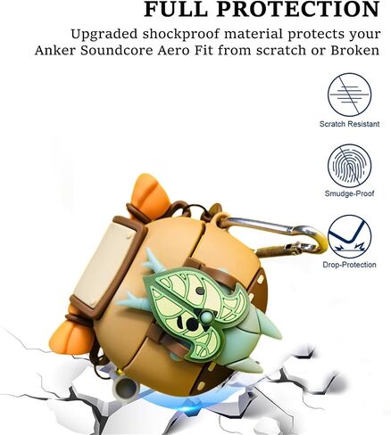 حافظة Korok Yahaha متوافقة مع حافظة Huawei FreeClip مع حلقة تسلق، حافظة كرتونية لطيفة ثلاثية الأبعاد من السيليكون الناعم لـ FreeClip للرجال، 3C-HW-111011-CLIP-korok in Saudi Arabia