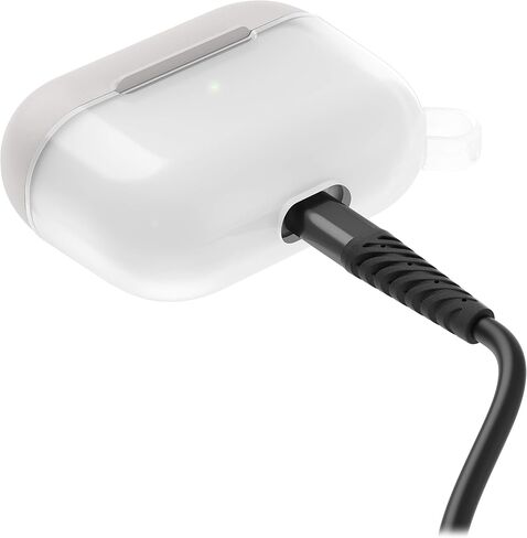 OtterBox for AirPods Pro (الجيل الأول 2019)، حافظة حماية أنيقة، سلسلة Ispra، شفاف/رمادي in Saudi Arabia
