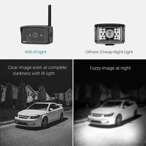 RV Backup Camera Wireless with Strong Signal, Infrared Night Vison, 7" Split Screen Monitor Waterproof Hitch Trailer Camera Systems for Truck Trailer Motorhome,Camper in Saudi Arabia