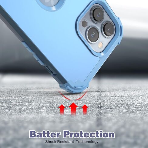 حافظة IDweel لهاتف iPhone 15 Pro Max مع واقي شاشة للنساء، 3 في 1 مقاوم للصدمات، غطاء هجين صلب شديد التحمل من البولي كربونات، غطاء كامل من السيليكون الناعم، ذهبي وردي in Saudi Arabia