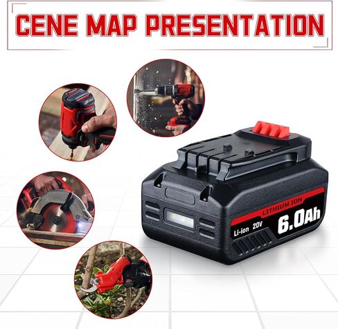 manufer 1pack 6.0ah 20v v20 بطاريات استبدال للحرفي 20v بطارية مع متوافق CMCB202 CMCB204 CMCB205 CMCB206 CMCB204-2 CMCB202-2 أدوات كهربائية لاسلكية in Saudi Arabia
