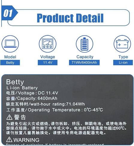 استبدال بطارية الكمبيوتر المحمول Dentsing BETTY لجهاز Razer Blade 14 بوصة 2013 2014 2015 71.04 واط ساعي/6400 مللي أمبير in Saudi Arabia