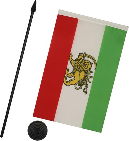 علم طاولة أفغانستان AZ FLAG مقاس 4 بوصات × 6 بوصات - علم مكتب أفغانستان مقاس 15 × 10 سم - عصا وقاعدة بلاستيكية سوداء in Kuwait