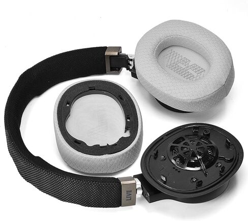 وسادة أذن Live 650 BTNC من القماش ووسادات أذن من الإسفنج الذكي متوافقة مع سماعات JBL E65 E65BTNC / Duet NC/Live 650BTNC Live 660 BTNC (قماش رمادي) in Saudi Arabia