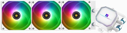 مبرد مياه Frozen Prism 360 White ARGB AIO، مبرد وحدة المعالجة المركزية السائل، نظام تبريد مياه مراوح 3 × 120 مم PWM، سرعة عالية 1850 دورة في الدقيقة، متوافق مع AMD/AM4/AM5 in Saudi Arabia