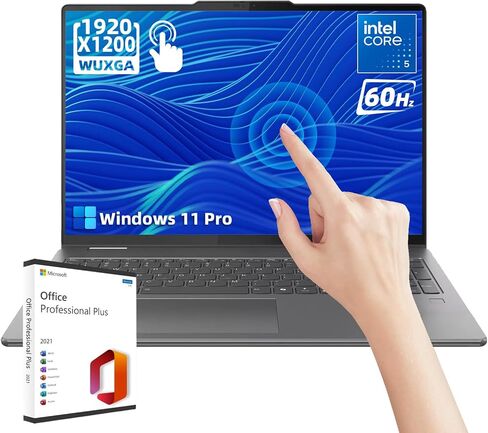 كمبيوتر محمول Lenovo Yoga 7i 2 في 1 للأعمال - شاشة لمس 16 بوصة FHD+، Ultra 5 125U، لوحة مفاتيح Intel HD Graphics بإضاءة خلفية، Wi-Fi6، Win 11 Pro، ترخيص مدى الحياة للماوس والمكتب 2021 (16 جيجابايت DDR5 | 1 تيرابايت SSD) in Saudi Arabia