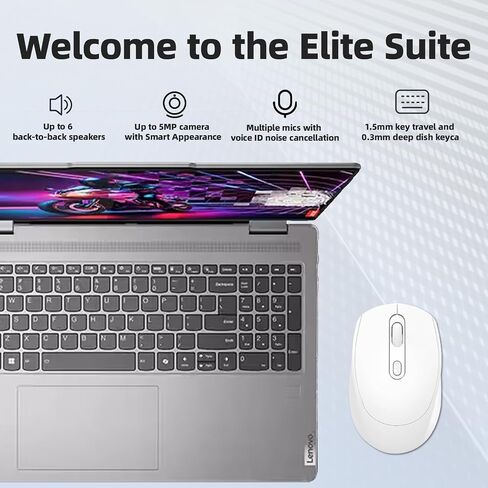 كمبيوتر محمول Lenovo Yoga 7i 2 في 1 للأعمال - شاشة لمس 16 بوصة FHD+، Ultra 5 125U، لوحة مفاتيح Intel HD Graphics بإضاءة خلفية، Wi-Fi6، Win 11 Pro، ترخيص مدى الحياة للماوس والمكتب 2021 (16 جيجابايت DDR5 | 1 تيرابايت SSD) in Saudi Arabia