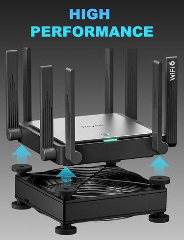 upHere 120mm DC Fan High Performance Silent Fan with 5 Adjustable Wind speeds for Computer / PS4 / TV Box/AV Cabinet U3DC1 in Kuwait