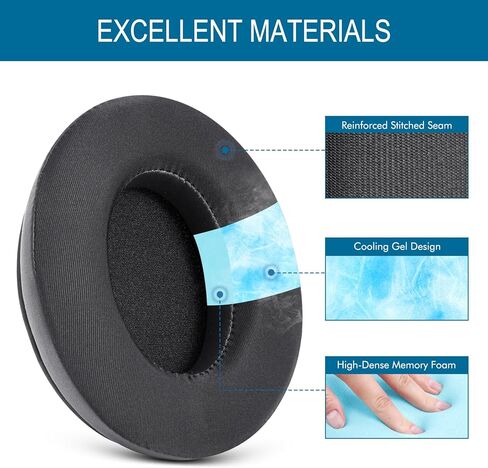 GVOEARS Ear Pads Replacement for HyperX Earpad Cushions Compatible with HyperX ON-Ear Headphones with Protein Leather Memory Foam in Kuwait