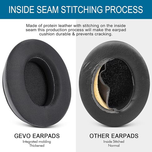 GVOEARS Ear Pads Replacement for HyperX Earpad Cushions Compatible with HyperX ON-Ear Headphones with Protein Leather Memory Foam in Kuwait