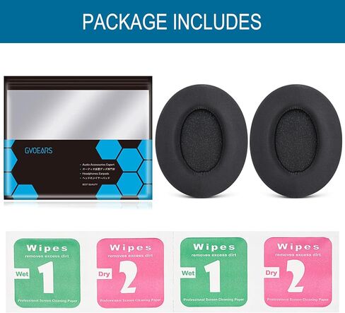 GVOEARS Ear Pads Replacement for HyperX Earpad Cushions Compatible with HyperX ON-Ear Headphones with Protein Leather Memory Foam in Kuwait