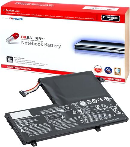 بطارية كمبيوتر محمول L15C3PB1 L15M3PB0 لجهاز Lenovo Flex 5 1470 1570 Series IdeaPad 320S-14IKB 320S-15ABR 320S-15AST 320S-15IKB 320S-15ISK 520S-14IKB Yoga 520-14IKB L15L3PB0 Shape-A [11.25V ] in Saudi Arabia