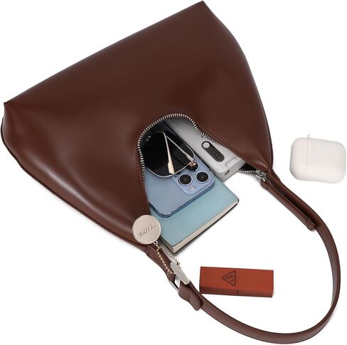 حقيبة كتف جولك للنساء، حقيبة يد جلدية صغيرة، حقيبة هوبو عصرية فريدة من نوعها بسحاب in Kuwait