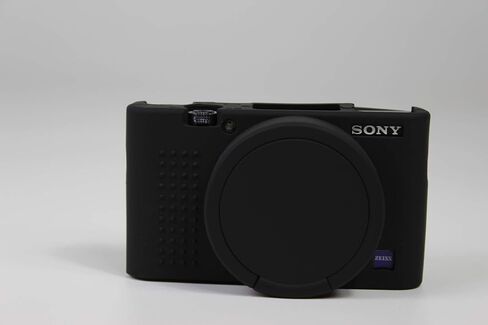 RX100 VII Case, BolinUS Fullbody Ultra-Thin Lightweight Rubber Soft Silicone Housing Case Bag Cover for Sony Cyber-Shot RX100 VII (Black) in Saudi Arabia