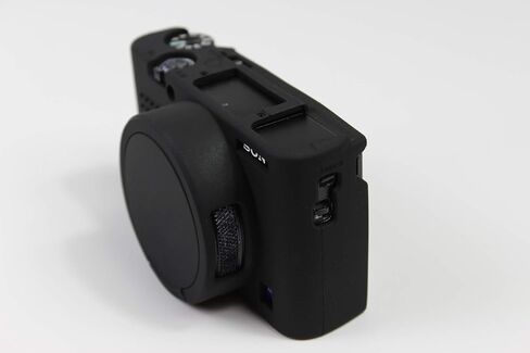 RX100 VII Case, BolinUS Fullbody Ultra-Thin Lightweight Rubber Soft Silicone Housing Case Bag Cover for Sony Cyber-Shot RX100 VII (Black) in Saudi Arabia