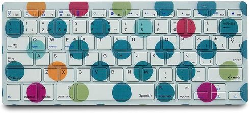 لوحة مفاتيح بلوتوث لاسلكية باللغة الإسبانية، اختصارات وظيفية رفيعة للغاية، لوحة مفاتيح بلوتوث لاسلكية لأجهزة iPad، iPad Pro، iPhone، iOS، Mac OS، أجهزة Android اللوحية، Windows (نمط نقطة البولكا) in Kuwait