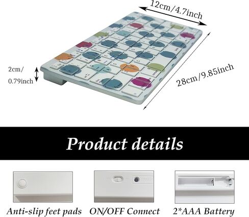 لوحة مفاتيح بلوتوث لاسلكية باللغة الإسبانية، اختصارات وظيفية رفيعة للغاية، لوحة مفاتيح بلوتوث لاسلكية لأجهزة iPad، iPad Pro، iPhone، iOS، Mac OS، أجهزة Android اللوحية، Windows (نمط نقطة البولكا) in Kuwait