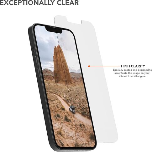 Rokform - iPhone 15 Pro Max Screen Protector, Active Touch, Shatter Proof, High Definition, Case Friendly, Tempered Glass iPhone Screen Protector 2 Pack (Clear) in Kuwait