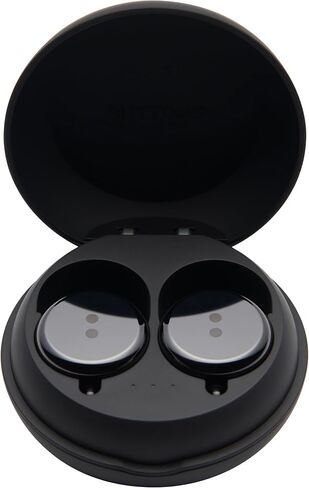 BUTTONS AIR True Wireless Earbuds with 11mm Custom Drivers, CVC Smart Call Noise Cancellation, Aerospace-Grade Ceramic Cover, Fashionable and Personalized Design in-Ear Headphones (Black Round) in Saudi Arabia