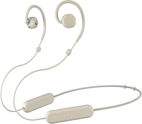 مكبرات صوت nwm NTT Sonority اللاسلكية ذات الأذن المفتوحة (شريط حول الرقبة) مع تقنية PSZ MBN001 أبيض وبيج in Saudi Arabia