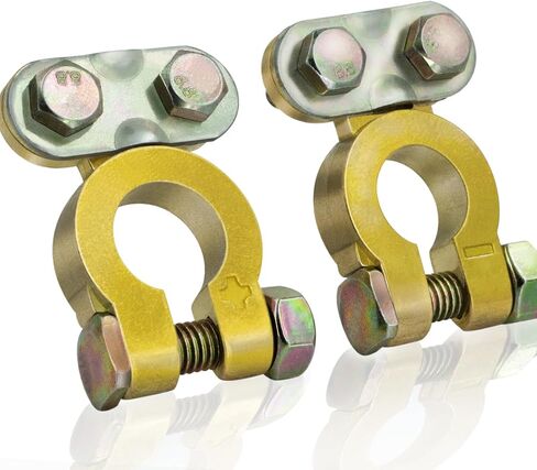 1 Pair Battery Terminal Connector, Side Post to Top Post Battery Adapter Set, Cable End Connector Compatible With Car, Van, Truck Marine Boat RV etc, Side Post Battery Terminal Extender by KeeRoarin in Saudi Arabia