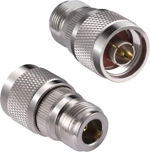 2PCS N Female Bulkhead Connector Adapter N Type Female to N Type Female Bulkhead Coax Cable Adapter 50 Ohm for CB Radio WiFi Antenna in Kuwait