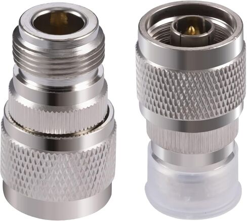 2PCS N Female Bulkhead Connector Adapter N Type Female to N Type Female Bulkhead Coax Cable Adapter 50 Ohm for CB Radio WiFi Antenna in Kuwait