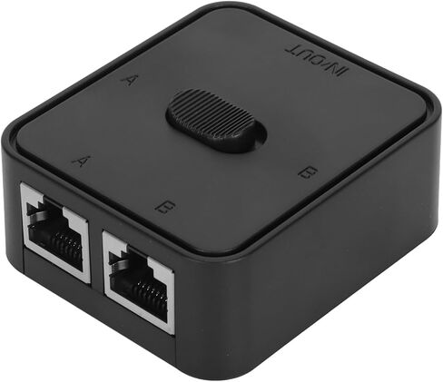 محول شبكة جيجابت بمنفذين، صندوق اختيار مقسم RJ45 CAT6 ثنائي الاتجاه مع USB لجهاز توجيه مضيف الكمبيوتر in Saudi Arabia