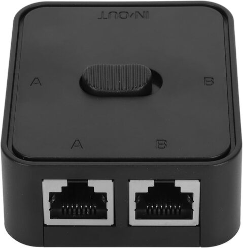 محول شبكة جيجابت بمنفذين، صندوق اختيار مقسم RJ45 CAT6 ثنائي الاتجاه مع USB لجهاز توجيه مضيف الكمبيوتر in Saudi Arabia