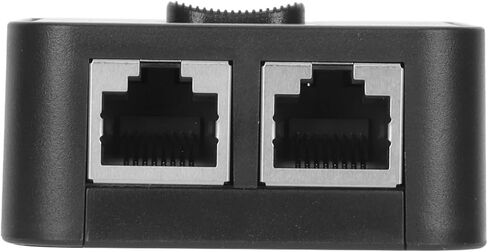 محول شبكة جيجابت بمنفذين، صندوق اختيار مقسم RJ45 CAT6 ثنائي الاتجاه مع USB لجهاز توجيه مضيف الكمبيوتر in Saudi Arabia