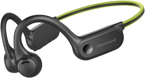Bone Conduction Headphones with Noise-Canceling MIC, Bluetooth Waterproof Sport Headphones, Open Ear Stereo Headphones up to 8H Playtime, Wireless Headset for Running, Green in Saudi Arabia