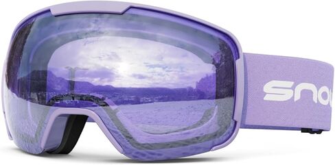 نظارات OTG على الجليد للرجال والنساء البالغين، نظارات التزلج على الجليد ذات العدسات المزدوجة مع مكافحة الضباب للحماية من الأشعة فوق البنفسجية للفتيات in Kuwait