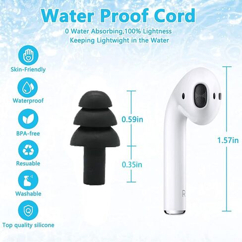 سدادات أذن للنوم، سدادة أذن عازلة للضوضاء للسباحة أثناء النوم، 4 أزواج سدادات أذن من السيليكون (وردي). in Kuwait