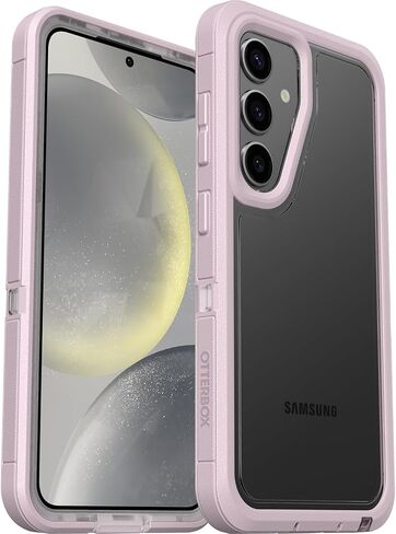 OtterBox Samsung Galaxy S24 (Only) - Defender Series XT Clear Case - Dark Side (Clear/Black) - Screenless - Rugged - Lanyard Attachment - Non-Retail Packaging in Saudi Arabia