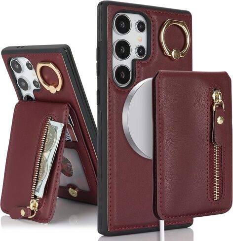 for Samsung Galaxy S23 Ultra case with Card Holder -White Leopard in Kuwait
