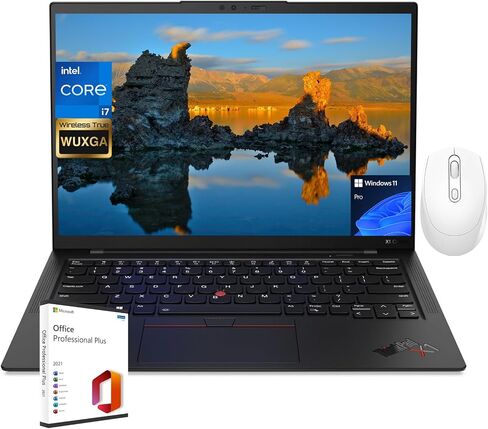 Lenovo ThinkPad X1 Carbon Gen 11 Laptop - Intel i7-1365U, Win11 Pro & Office 2021 Lifetime License, 14" WUXGA Touchscreen, 100% sRGB, 400 nits, vPro Processor, 32GB LPDDR5 RAM, 1 TB SSD, 1080P Webcam in Saudi Arabia